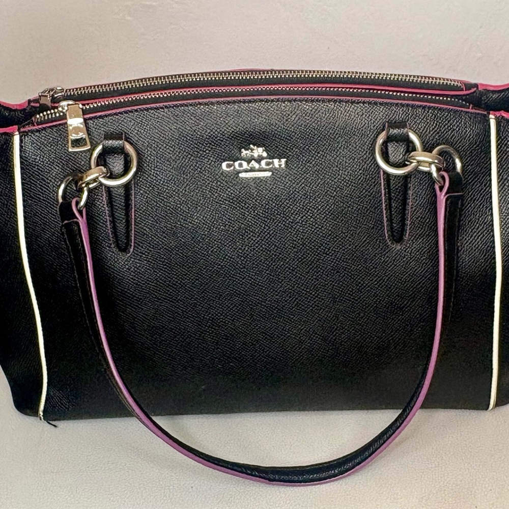 Coach Christie Black and Pink Bag